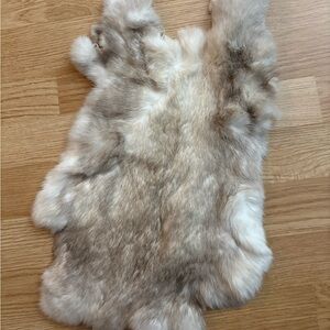 Rabbit fur in Cream and Brown